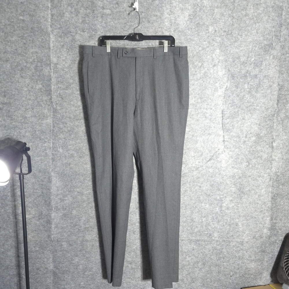 Lauren Ralph Lauren Dress Pants Mens 37x34 Gray Flat Front Straight Leg Slacks
